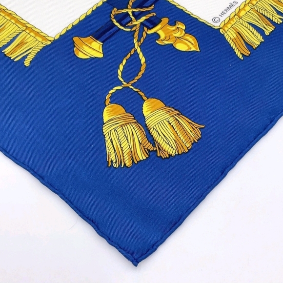 100%Authentic Hermes Carré90 VUE DU CARROSSE DE LA GALERE LA REALE SilkScarf - Picture 7 of 10